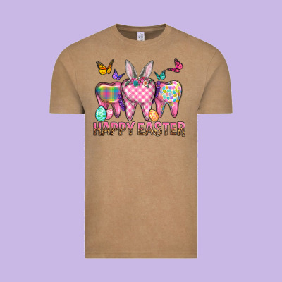 Happy Easter Dental And Egg Vintage Tee Designed By Bundleandbundleshop