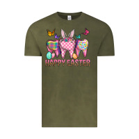 Vintage Olive Happy Easter Dental And Egg Vintage Tee - BundleAndBundleShop
