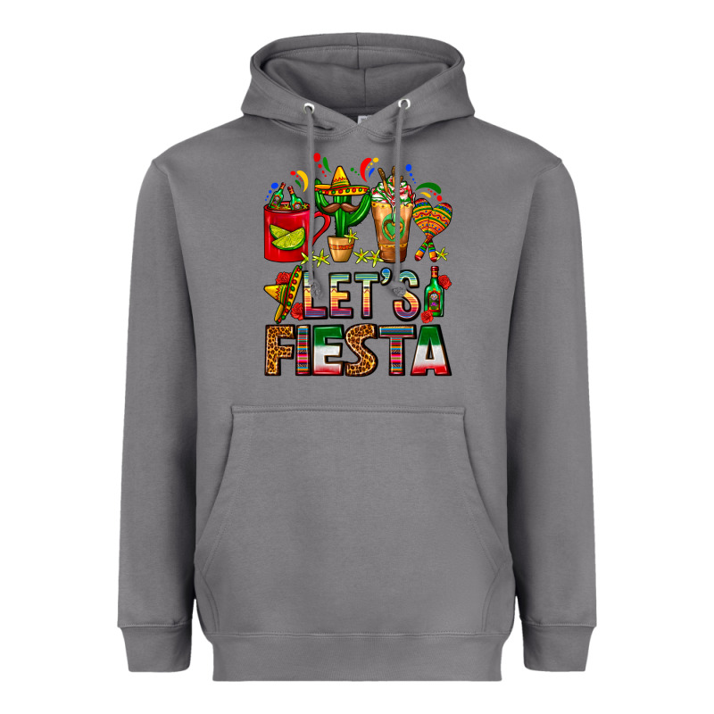 Let's Fiesta Mexico Coffee Cups With Cactus Heavyweight Hoodie by FaDigitalArtStudio | Teevron