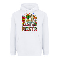 White Let's Fiesta Mexico Coffee Cups With Cactus Heavyweight Hoodie - FaDigitalArtStudio