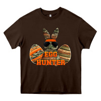 Chocolate Brown easter egg hunter boys Heavy Core Tee - Jasminsmagicworld