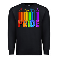 Black Pride Barcode Premium Sweatshirt - FaDigitalArtStudio