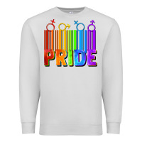 Dove Grey Pride Barcode Premium Sweatshirt - FaDigitalArtStudio