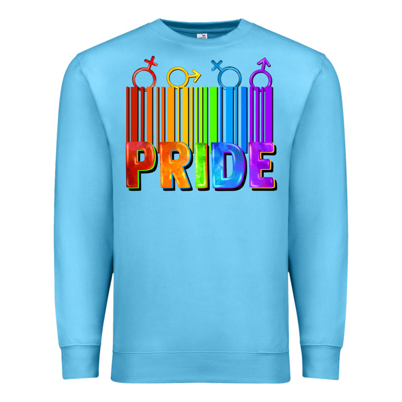 Pride Barcode Premium Sweatshirt by FaDigitalArtStudio | Teevron
