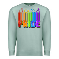 Seafoam Pride Barcode Premium Sweatshirt - FaDigitalArtStudio