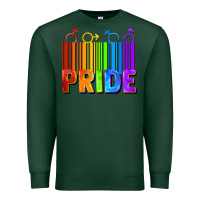 Sports Green Pride Barcode Premium Sweatshirt - FaDigitalArtStudio