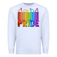 White Pride Barcode Premium Sweatshirt - FaDigitalArtStudio