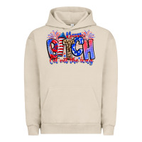 Pigment French Oak boom bitch get out the way Urban Hoodie - CowhideDigitalArt