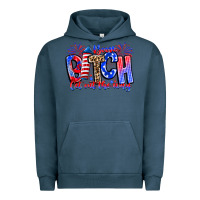 Pigment Midnight Navy boom bitch get out the way Urban Hoodie - CowhideDigitalArt