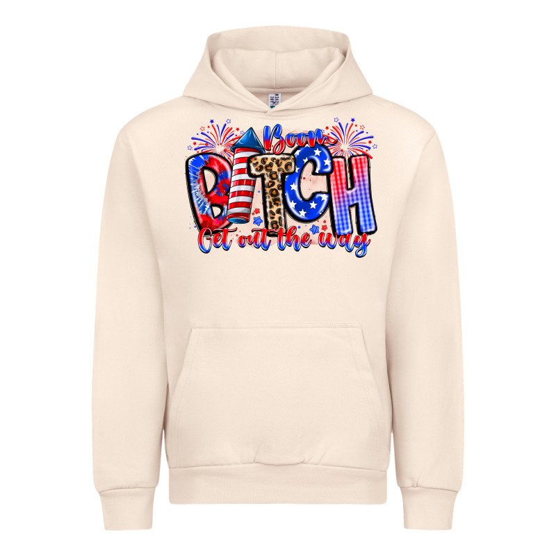 Boom Bitch Get Out The Way Urban Hoodie by CowhideDigitalArt | Teevron