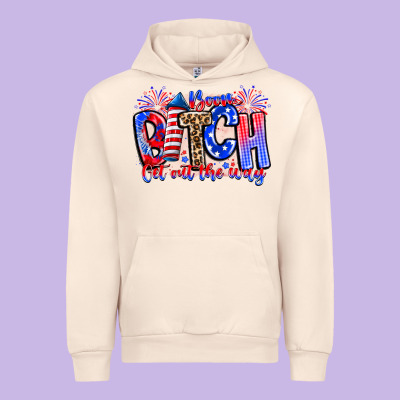 Boom Bitch Get Out The Way Urban Hoodie Designed By Cowhidedigitalart