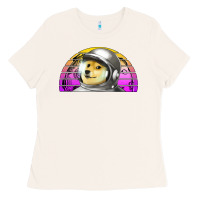 Dogecoin To The Mars Ladies Tee | Teevron