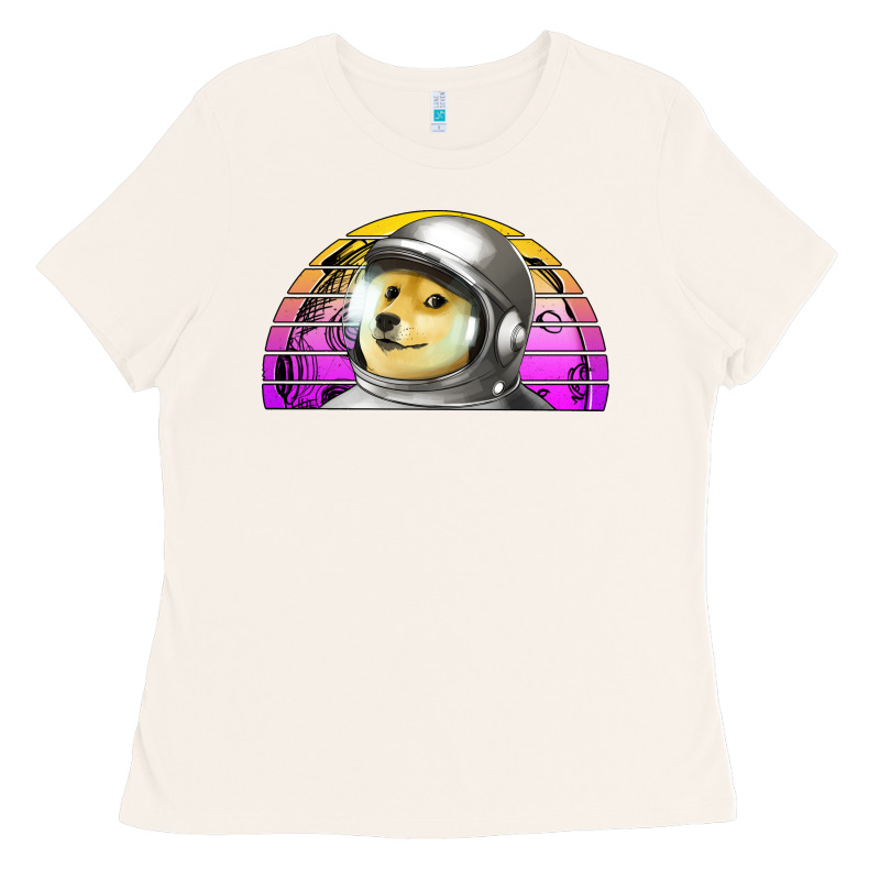 Dogecoin To The Mars Ladies Tee by Jasminsmagicworld | Teevron