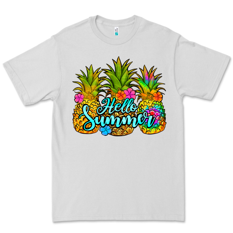 Hello Summer Pineapple Premium Tee by Jasminsmagicworld | Teevron