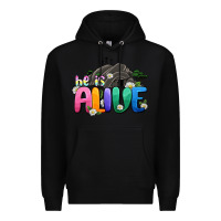 Black Easter Day He is alive Premium Hoodie - OliviaCreatesArt