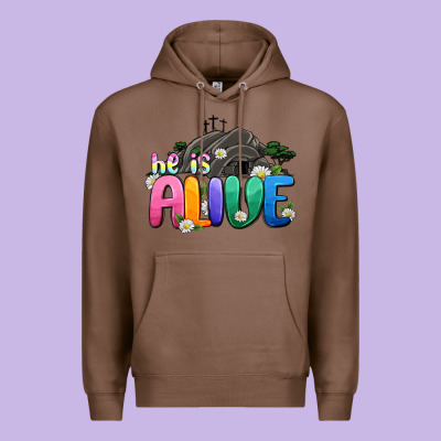 Easter Day He Is Alive Premium Hoodie Designed By Oliviacreatesart