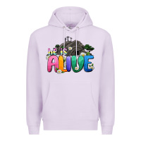 Lilac Easter Day He is alive Premium Hoodie - OliviaCreatesArt