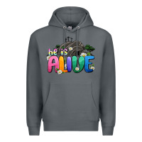 Rock Easter Day He is alive Premium Hoodie - OliviaCreatesArt