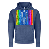 Vintage Denim LGBTQ+ Pride American Flag Tumbler Vintage Hoodie - BundleAndBundleShop