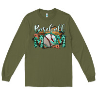 Army Green Baseboll Mom Long Sleeve Tee - Bettercallsaul