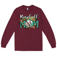 Burgundy Baseboll Mom Long Sleeve Tee - Bettercallsaul