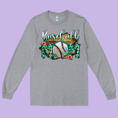 Baseboll Mom Long Sleeve Tee Designed By Bettercallsaul