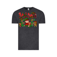 Vintage Black Mama Elf With Gift Christmas Vintage Tee - BundleAndBundleShop