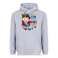 Heather Grey Stim your heart out Heavyweight Hoodie - FaDigitalArtStudio