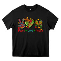 Black peace love fiesta ado Heavy Core Tee - AdoDesignShop