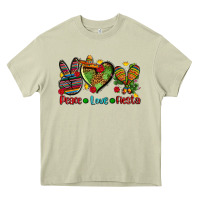 Mossy peace love fiesta ado Heavy Core Tee - AdoDesignShop