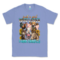 Colony Blue Just A Girl Who Loves Farm Animals Classic Tee - BundleAndBundleShop