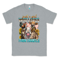 Heather Grey Just A Girl Who Loves Farm Animals Classic Tee - BundleAndBundleShop