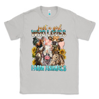 Moon Dust Just A Girl Who Loves Farm Animals Classic Tee - BundleAndBundleShop