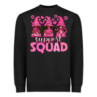 Black breast cancer afro gnomies support squad Heavyweight Sweatshirt - texasbilliewilder