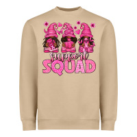 Mushroom breast cancer afro gnomies support squad Heavyweight Sweatshirt - texasbilliewilder