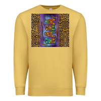 Antique Gold Leopard nana Premium Sweatshirt - FaDigitalArtStudio
