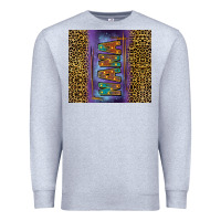 Heather Grey Leopard nana Premium Sweatshirt - FaDigitalArtStudio