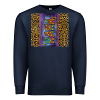 Navy Leopard nana Premium Sweatshirt - FaDigitalArtStudio