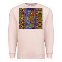 Pale Pink Leopard nana Premium Sweatshirt - FaDigitalArtStudio