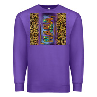 Purple Leopard nana Premium Sweatshirt - FaDigitalArtStudio