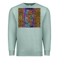 Seafoam Leopard nana Premium Sweatshirt - FaDigitalArtStudio