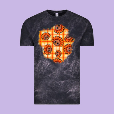 Thanksgiving Turkey With Tartan Patch Vintage Tee Designed By Bundleandbundleshop