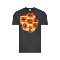 Vintage Black Thanksgiving Turkey With Tartan Patch Vintage Tee - BundleAndBundleShop