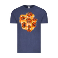 Vintage Denim Thanksgiving Turkey With Tartan Patch Vintage Tee - BundleAndBundleShop