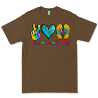 Cacao peace love flips flops Premium Tee - Jasminsmagicworld