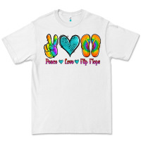 White peace love flips flops Premium Tee - Jasminsmagicworld