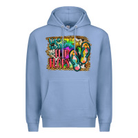 Colony Blue life is better in flip flops Premium Hoodie - JahusDesignShop