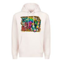 Pale Pink life is better in flip flops Premium Hoodie - JahusDesignShop