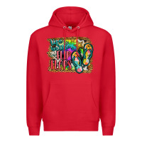 Red life is better in flip flops Premium Hoodie - JahusDesignShop