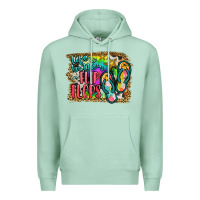 Seafoam life is better in flip flops Premium Hoodie - JahusDesignShop